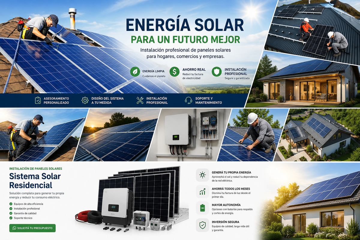 instalación de paneles solares